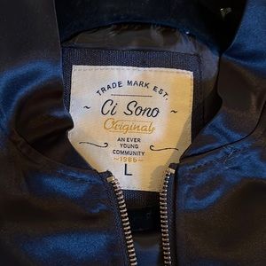 Ci Sono Originals black bomber jacket.  Like new. Never worn